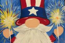 The edges of your patriotic painting will be dry well before the fireworks fly. Join artist Col ...